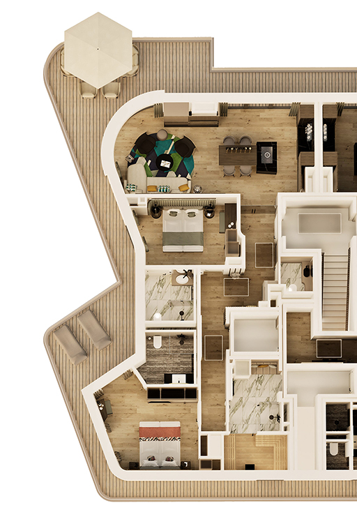 Grundriss Penthouse 1